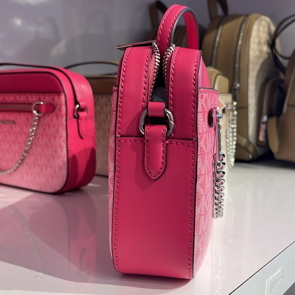Michael Kors Jet Set Item Large Ombré EW Signature ZP Chain XBody Logo Crossbody - Picture 4 of 14